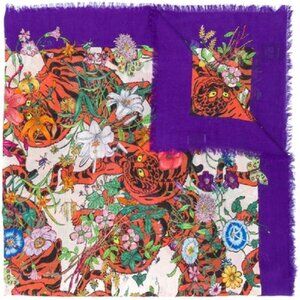 Gucci flora tiger Shaw-purple